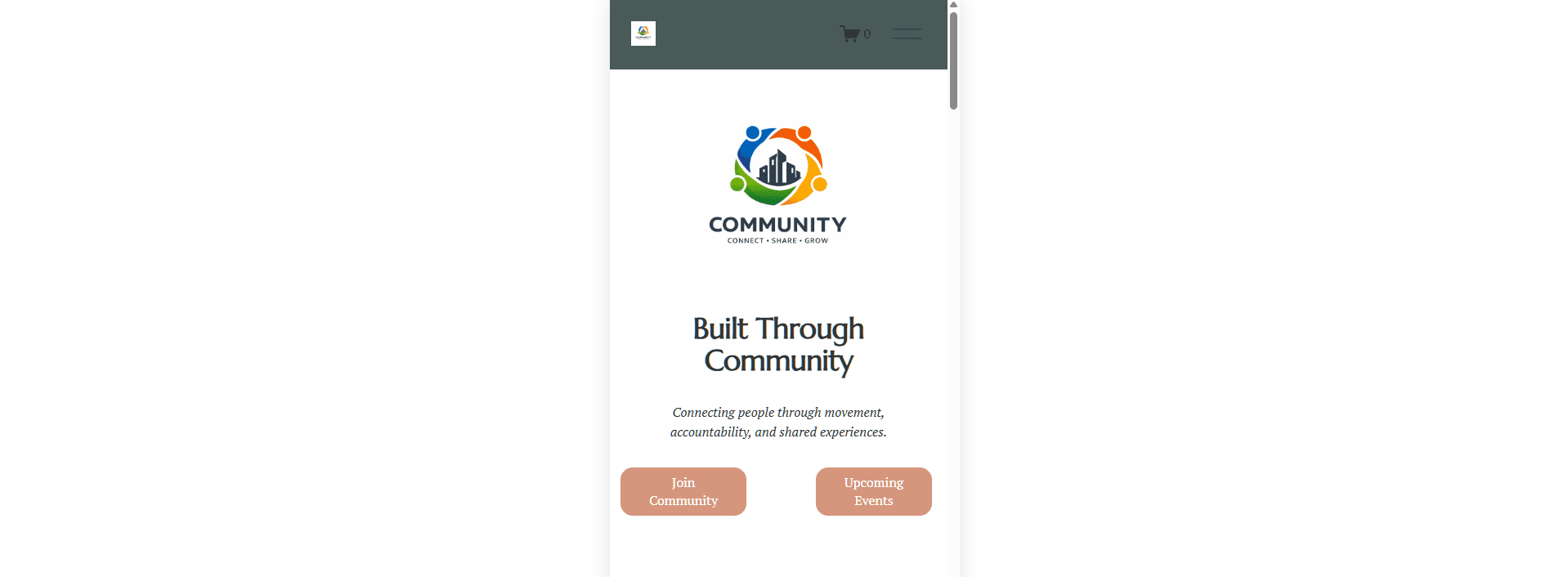 Community Hub Mobile Design
