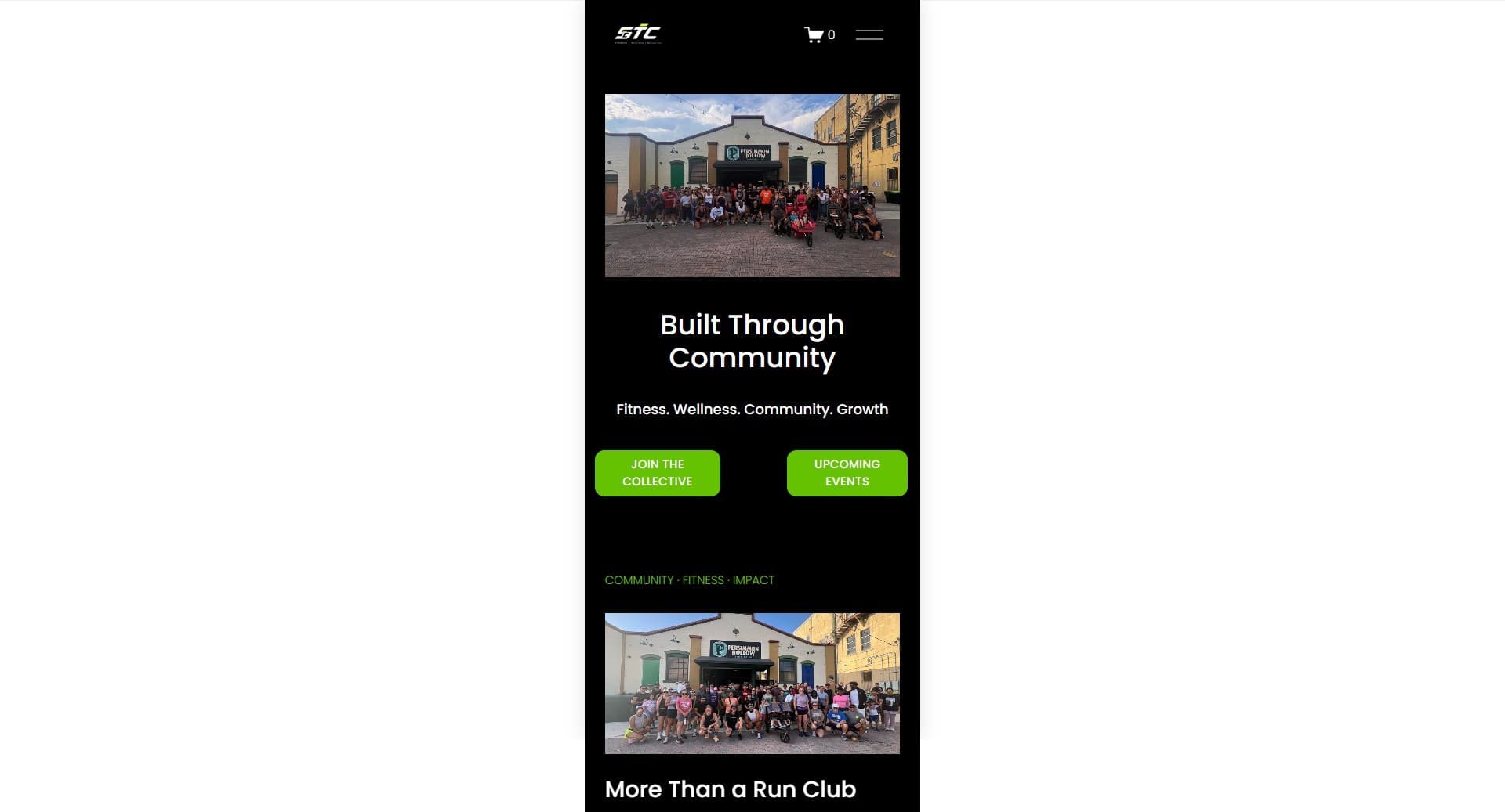 STC Run Club Mobile Design