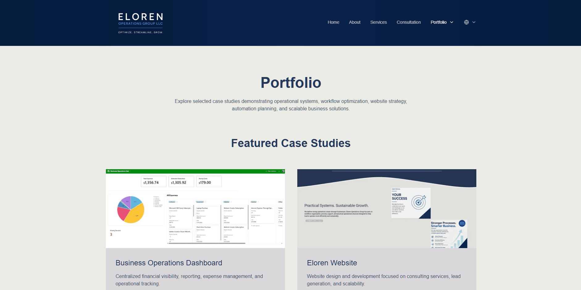 Portfolio Page