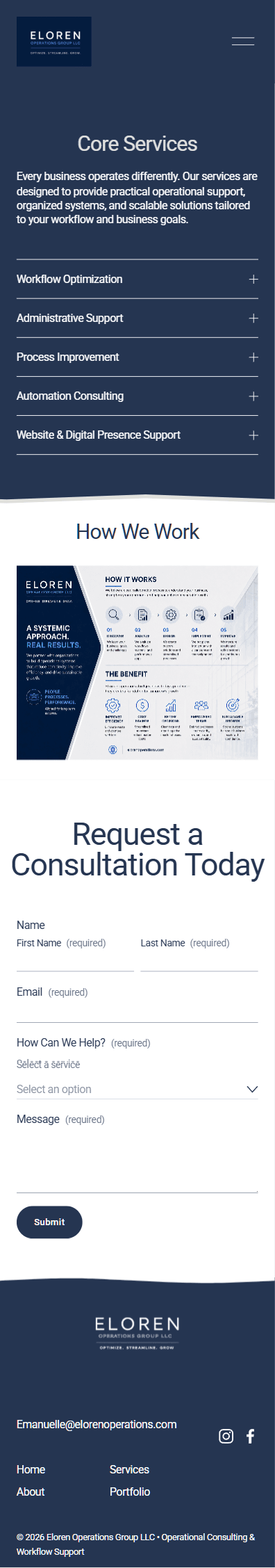 Mobile Website